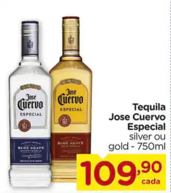 Carrefour Tequila Jose Cuerva Especial silver ou gold 750ml oferta