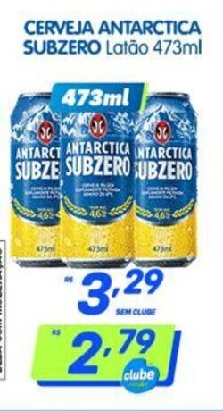 Prezunic Cerveja Antarctica Subzero 473ml oferta