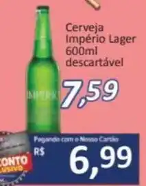 Supermercados Savegnago Cerveja Imperio lager 600ml descartavel oferta