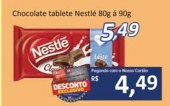 Supermercados Savegnago Chocolate tablete Nestle 80g a 90g oferta
