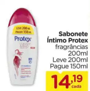 Carrefour Sabonete Intimo Protex leve 200ml pague 150ml oferta