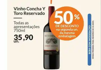 Zaffari Vinho Concha Y Toro Reservado 50% De Desconto oferta