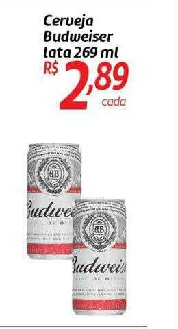 Comper Cerveja Budweiser Lata oferta