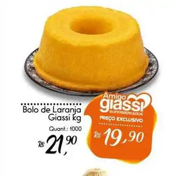 Giassi Supermercados Bolo De Laranja Giassi oferta