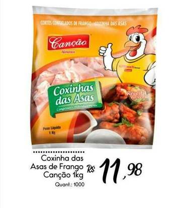 Giassi Supermercados Coxinha Das Asas De Frango Canção oferta