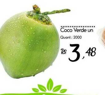 Giassi Supermercados Coco Verde Un oferta