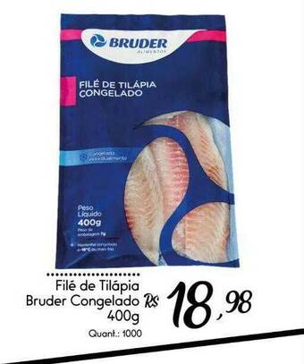Filé De Tilápia Bruder Congelado