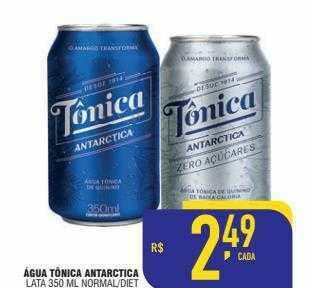 Mercantil Rodrigues água Tónica Antarctica oferta