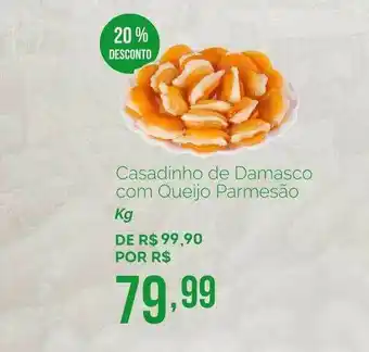Casadinho De Damasco Com Queijo Parmesão 20% Desconto