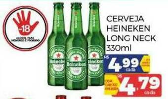 Supermercados Avenida Cerveja Heineken Long Neck oferta