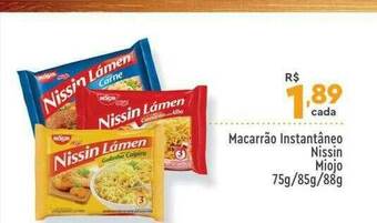 Supper Rissul Macarrão Instantâneo Nissin Miojo oferta