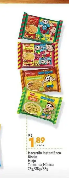 Supper Rissul Macarrão Instantâneo Nissin Miojo Turma Da Mônica oferta