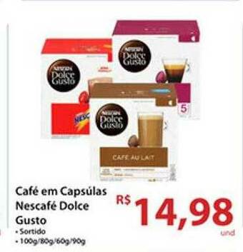 Rebouças Supermercados Café Em Capsúlas Nescafé Dolce Gusto oferta