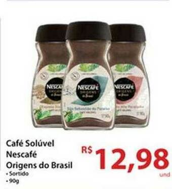 Rebouças Supermercados Café Solúvel Nescafé Origens Do Brasil oferta