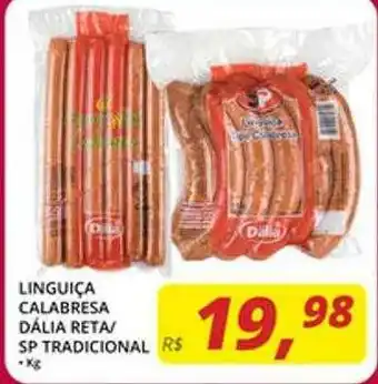 Rebouças Supermercados Linguiça Calabresa Dália Reta Sp Tradicional oferta