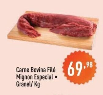 Supermercados Pague Menos Carne Bovina File Mignon Especial granel/kg oferta