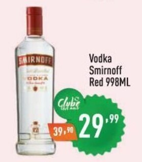 Supermercados Pague Menos Vodka Smirnoff Red 998ml oferta