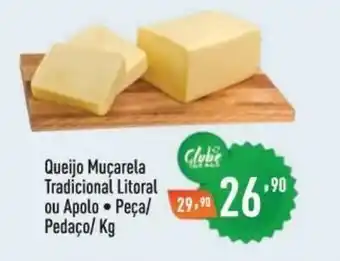 Supermercados Pague Menos Queijo Mucarela Trad. Litoral ou Apolo oferta