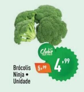 Supermercados Pague Menos Brocolis Ninja unidade oferta