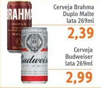 Sonda Cerveja Brahma Duplo Malte lata 269ml oferta