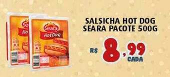 Bahamas Supermercados Salsicha Hot Dog Seara oferta