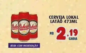 Bahamas Supermercados Cerveja Lokal Latão oferta
