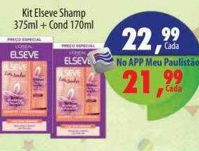Paulistão Supermercados Kit Elseve Shamp + Cond oferta