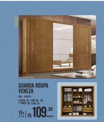 Zema Guarda Roupa Veneza oferta