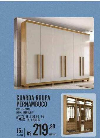Zema Guarda Roupa Pernambuco oferta
