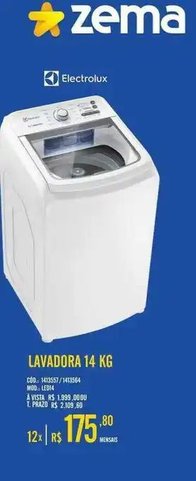 Zema Lavadora 14 Kg Zema oferta