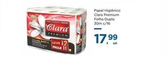 Papel Higiênico Clara Premium Folha Dupla
