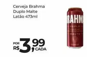 Super Luna Cerveja Brahma Duplo Malte Latao 473ml oferta
