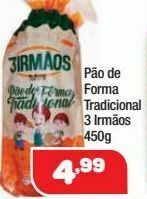 Costazul Supermercados Pão de forma tradicional 3 irmãos 450g oferta