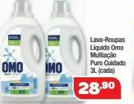 Lava-roupas líquido omo multiação puro cuidado 3l (cada)