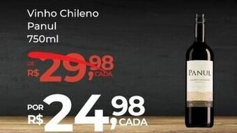 Super Luna Vinho Chileno Panul 750ml oferta