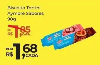 Super Luna Biscoito Tortini Aymore Sabores 90g oferta