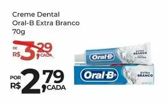 Super Luna Creme Dental Oral-B Extra Branco 70g oferta