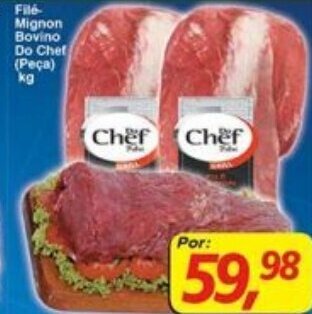 Supermercados Guanabara File-mignon Bovino Do Chef (peca) 1kg oferta