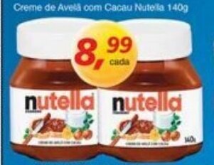 Supermercados Guanabara Creme de Avela com Cacau Nutella 140g oferta