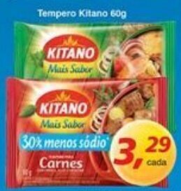 Supermercados Guanabara Tempero Kitano 60g oferta