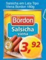 Salsicha em lata Tipo Viena Bordon 180g