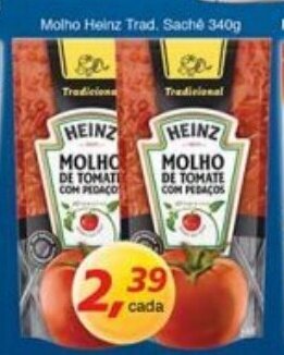 Supermercados Guanabara Molho Heinz Trad. Sache 340g oferta