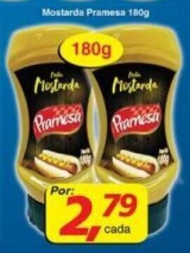 Supermercados Guanabara Mostarda Pramesa 180g oferta