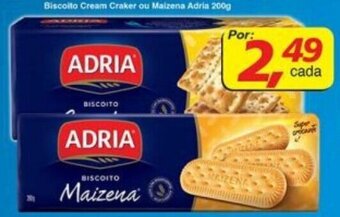 Supermercados Guanabara Biscoito Cream Cracker ou Maizena Adria 200g oferta