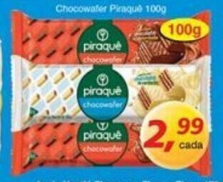 Supermercados Guanabara Chocowafer Piraque 100g oferta