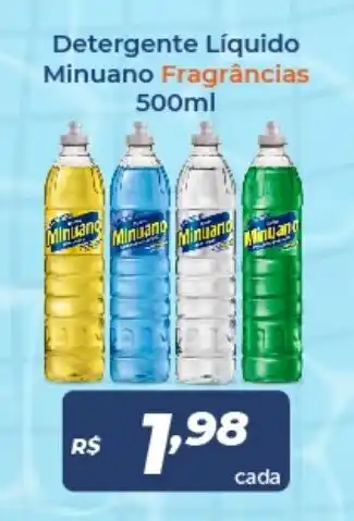 Frangolândia Detergente Liquido Minuano fragrancias 500ml oferta