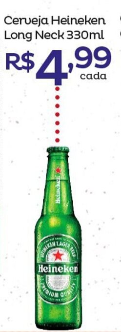 Super Lagoa Cerveja Heineken Long Neck 330ml oferta