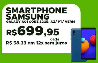 DB Supermercados Smartphone Samsung Galaxy A01 Core 32GB oferta