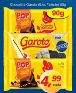 Supermercados Guanabara Chocolate Garoto 90g oferta