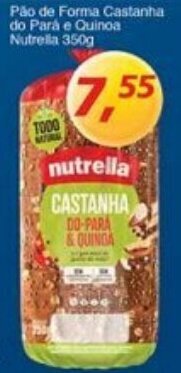 Supermercados Guanabara Pao de Forma Castanha do Para e Quinoa Nutrella 350g oferta